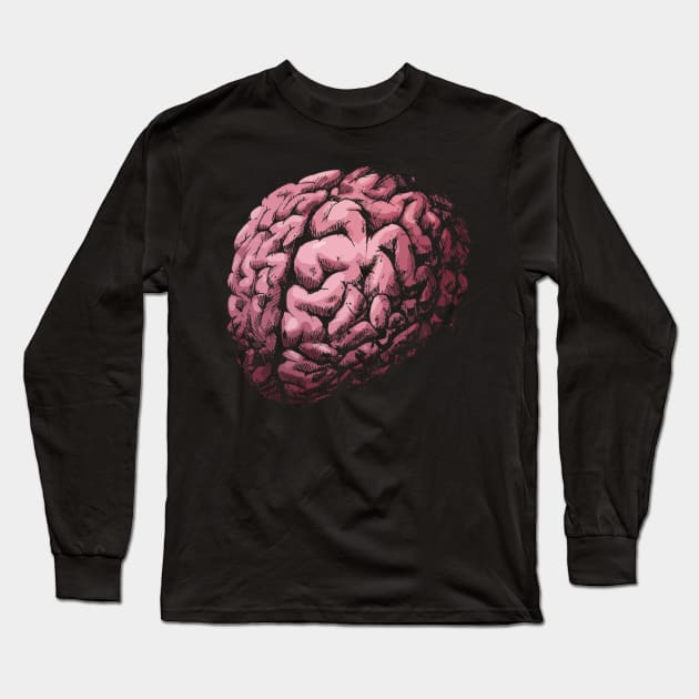 Brain Long Sleeve T-Shirt by JennyPool